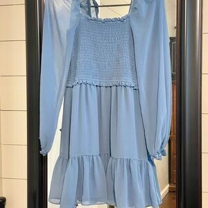 1. State Blue Smocked Dress